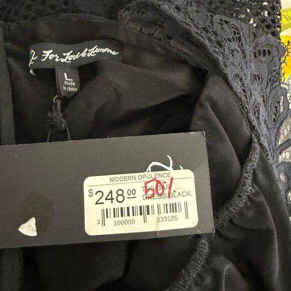 For love&lemons lace open back Dress NWT Size L - Picture 6 of 12